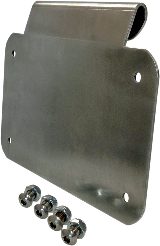 License Plate Mount - Burnished Aluminum