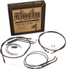 Cable Kit - Jail Bar - 10" Handlebars - Black Vinyl - Lutzka's Garage