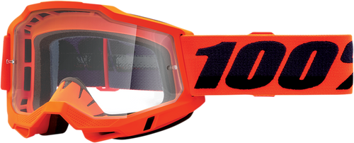 Accuri 2 Goggles - Neon Orange - Clear - Lutzka's Garage