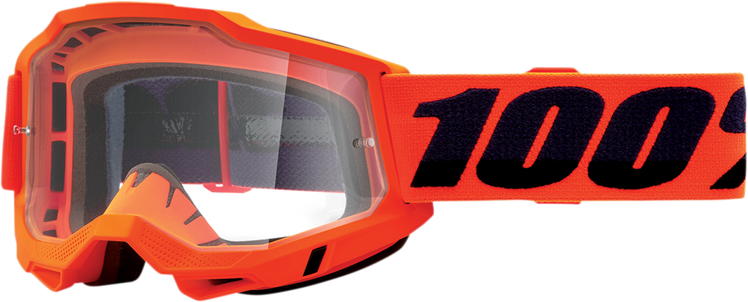 Accuri 2 Goggles - Neon Orange - Clear - Lutzka's Garage