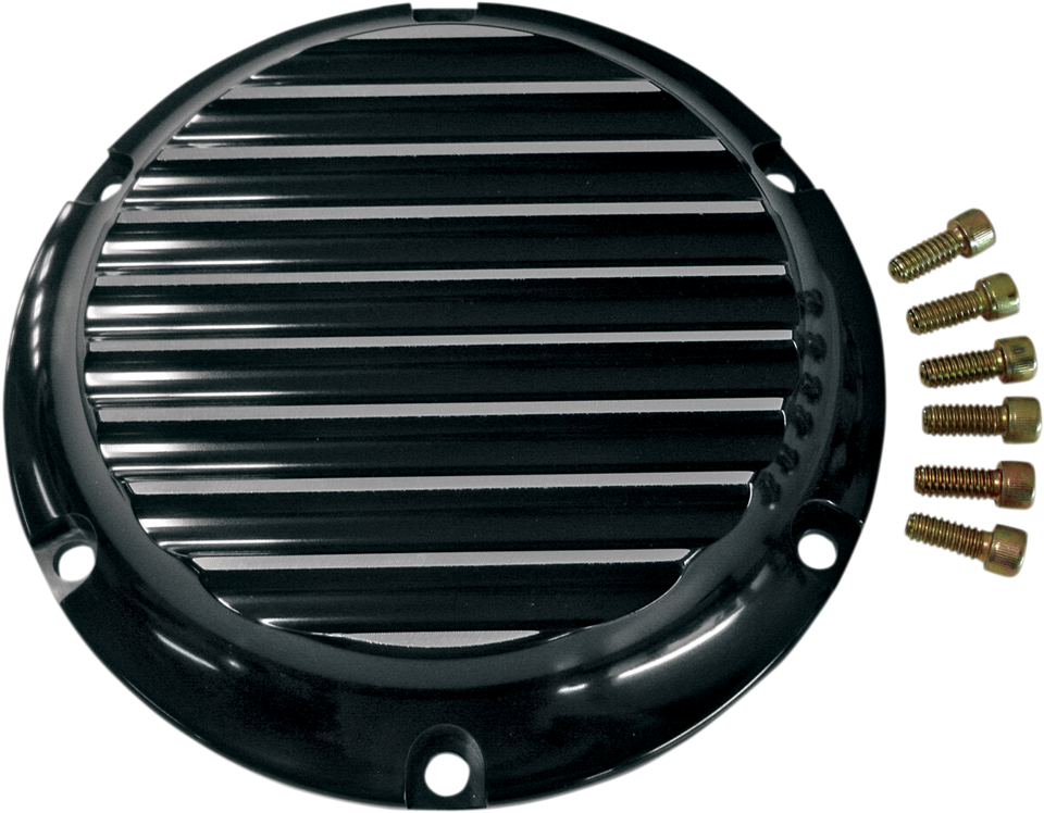 Derby Cover - Black/Silver - Finned - Lutzka's Garage