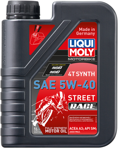 Street Race Synthetic 4T Oil - 5W-40 - 1 L - Lutzka's Garage