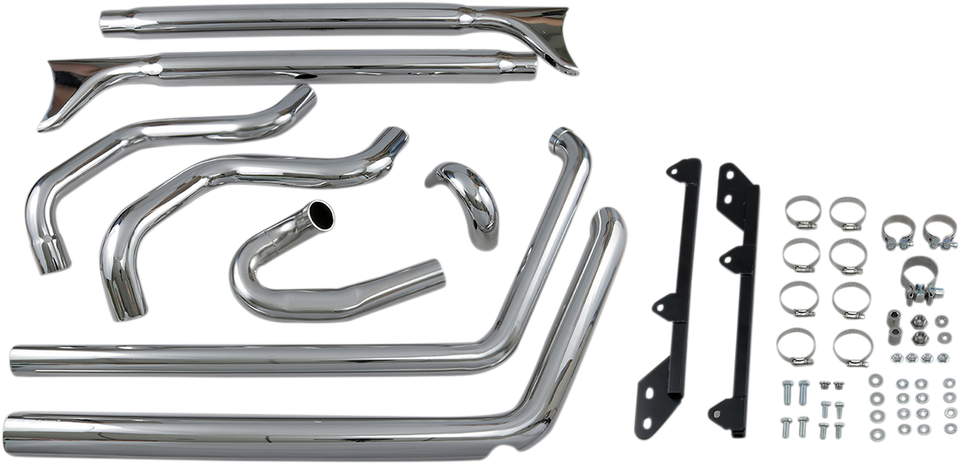 Fishtail Exhaust - 33" - Softail