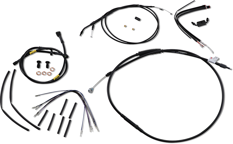 Handlebar Cable and Brake Line Kit - 16" Wide Glide Gorilla Handlebars