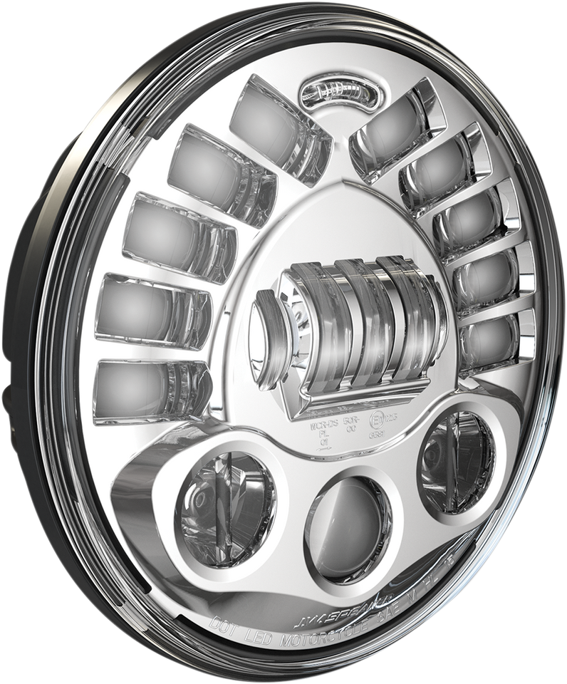 Adaptive Headlight with Mount - Chrome - Lutzka's Garage