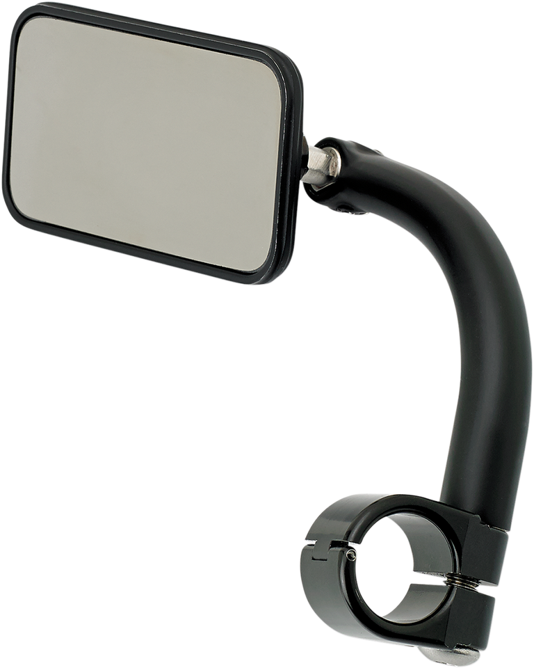 Rectangular Clamp-On Mirror - 1" - Black - Lutzka's Garage