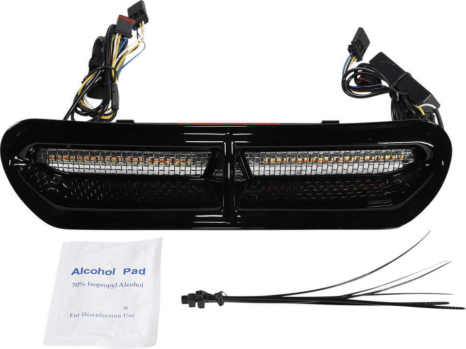 LED Vent Insert - Amber/White - Black w/ Stainless Mesh - Lutzka's Garage