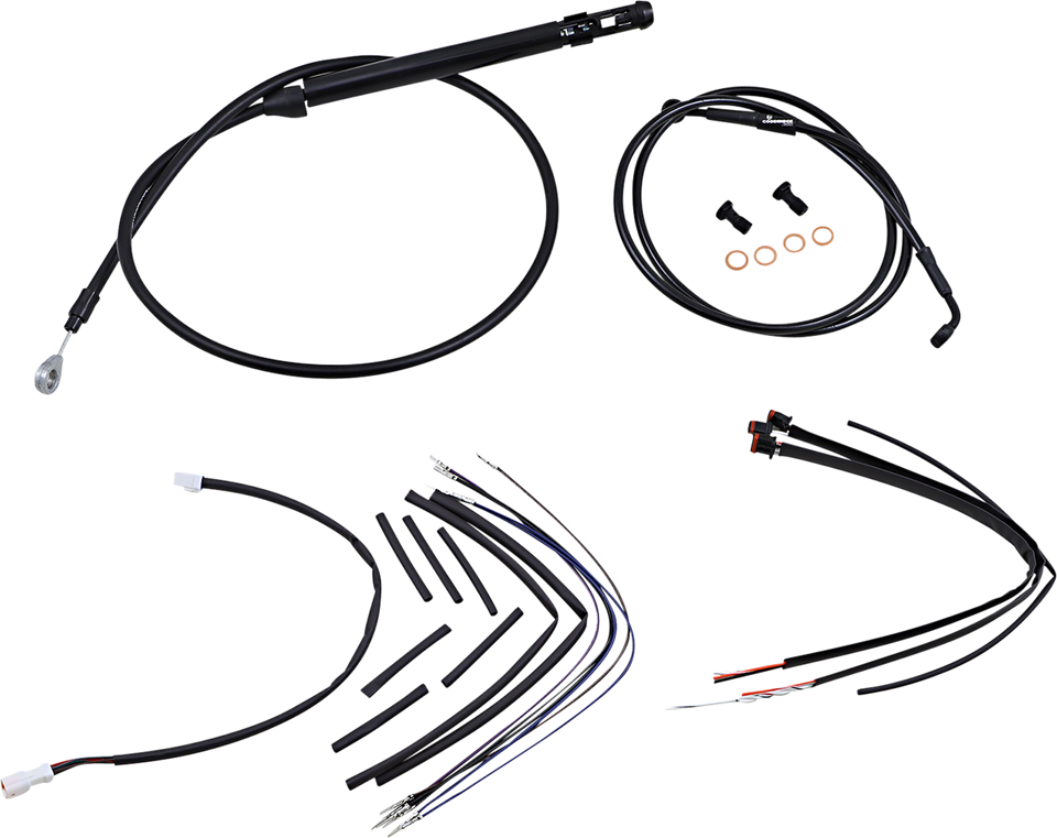 Control Kit - 16" Ape Hanger Handlebars - Lutzka's Garage