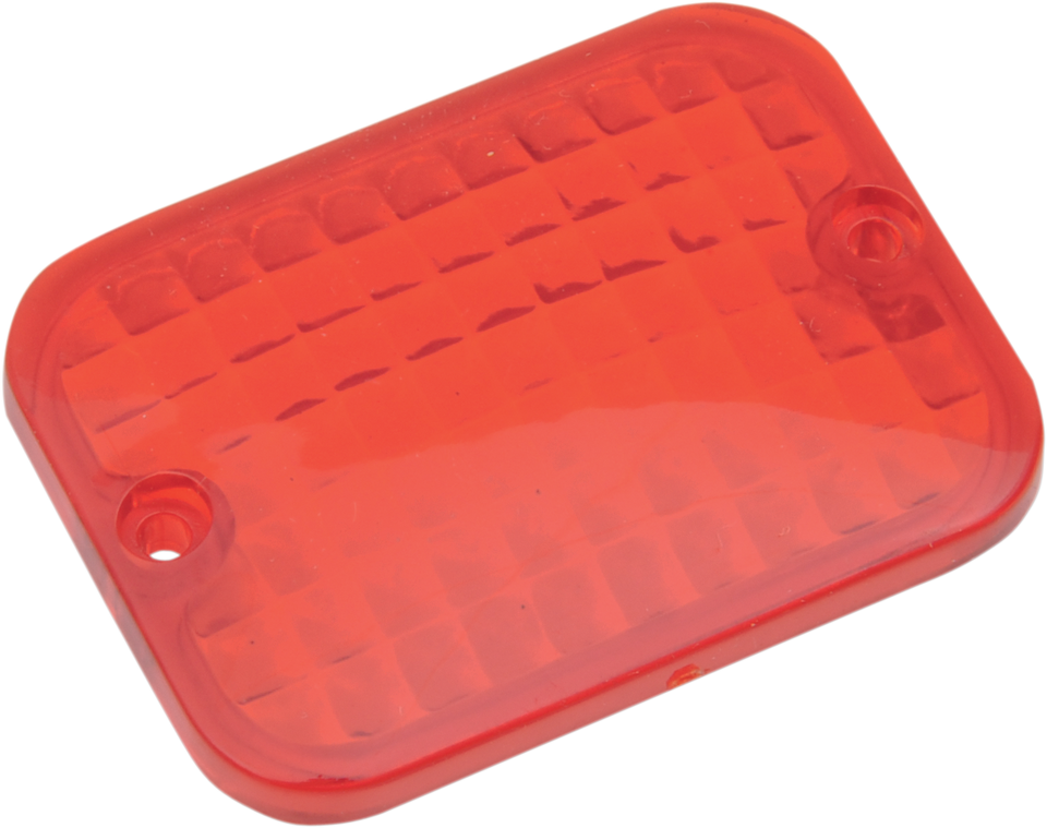 Replacement Rectangular Lens - Red - Lutzka's Garage
