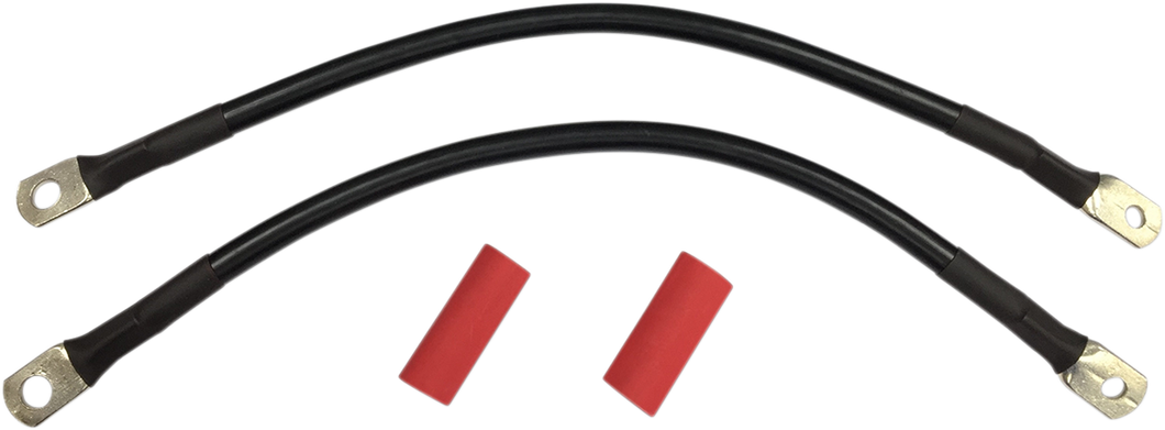 Black Battery Cable Set - 04-09 XL
