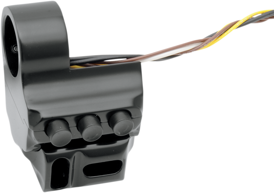 Switch Housing - Left Side - Hydraulic Clutch - Five Button - Black - Lutzka's Garage