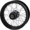 Wheel - Laced - 40 Spoke - Front - Black - 16x3 - 00-06 FLST - Lutzka's Garage