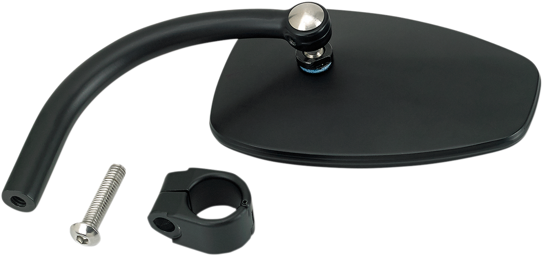 Clamp-On Utility Mirror - Tear Drop - Black - Lutzka's Garage