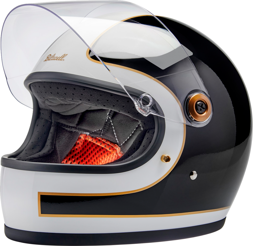 Gringo S Helmet - Gloss White/Black Tracker - Small - Lutzka's Garage
