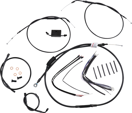 Handlebar Cable and Brake Line Kit - Extended - Sportsters - 14