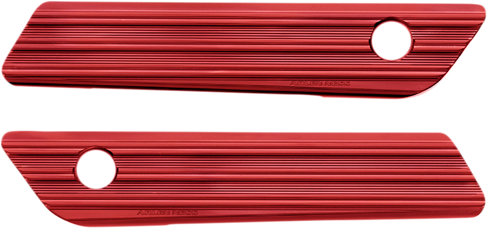 Saddlebag Latch Covers - Red - Lutzka's Garage