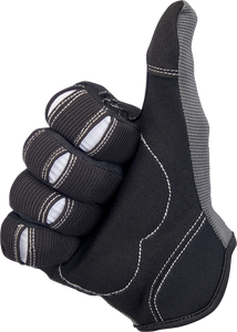 Moto Gloves - Gray/Black - XS - Lutzka's Garage
