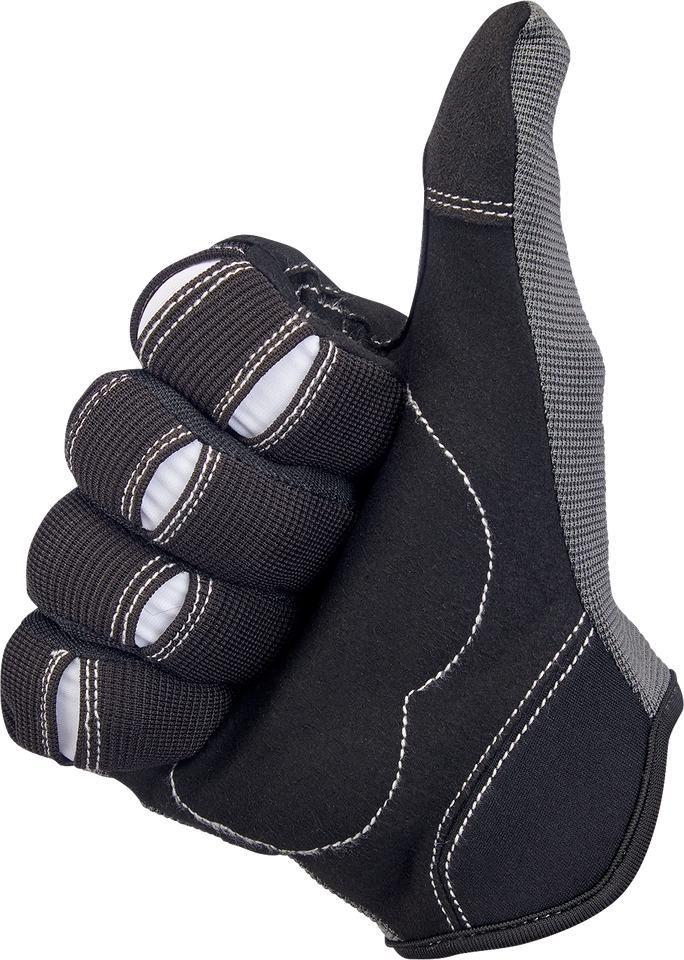 Moto Gloves - Gray/Black - XS - Lutzka's Garage