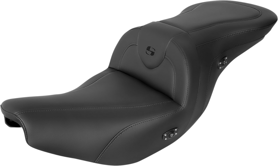 Seat - RoadSofa™ - Without Backrest - Black W/Black Stitching - Heated