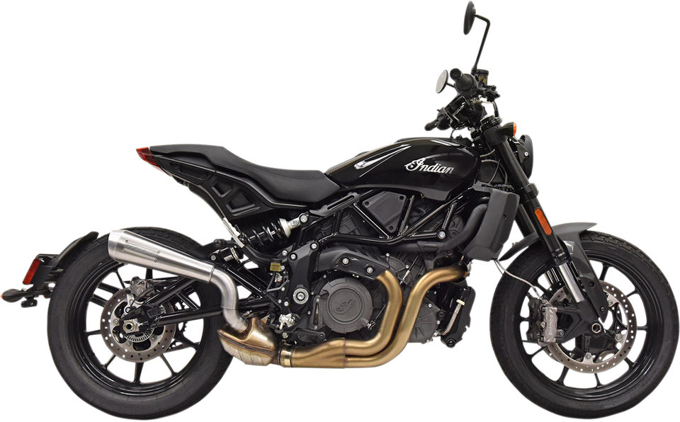 4" Short Megaphone Muffler with Catalytic Converter - High Mount