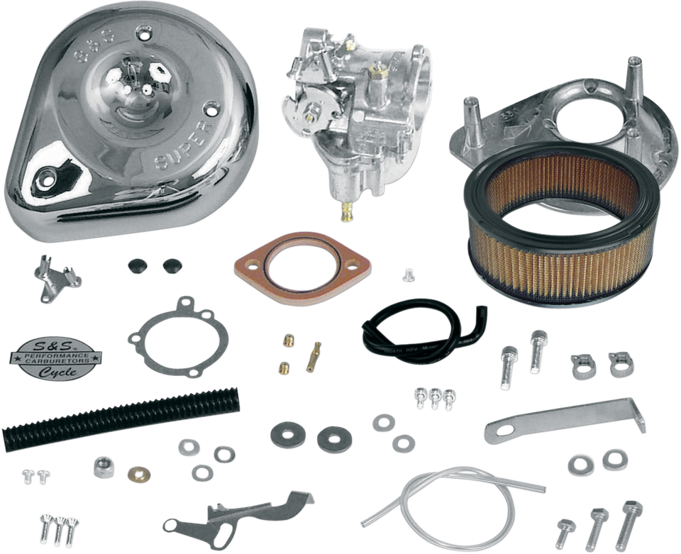 Super E Carburetor Kit - 66-84 Shovelhead (w/ 5-Gallon Tank)