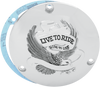 3 Hole Chrome Live to Ride Derby Cover