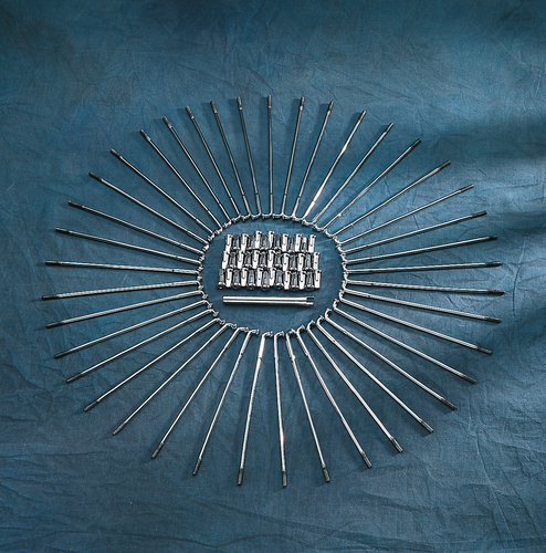 Spoke Set - Drop Center - Front/Rear - Chrome - 16