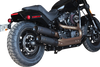 Ceramic Black Grand National Mufflers for Fat Bob