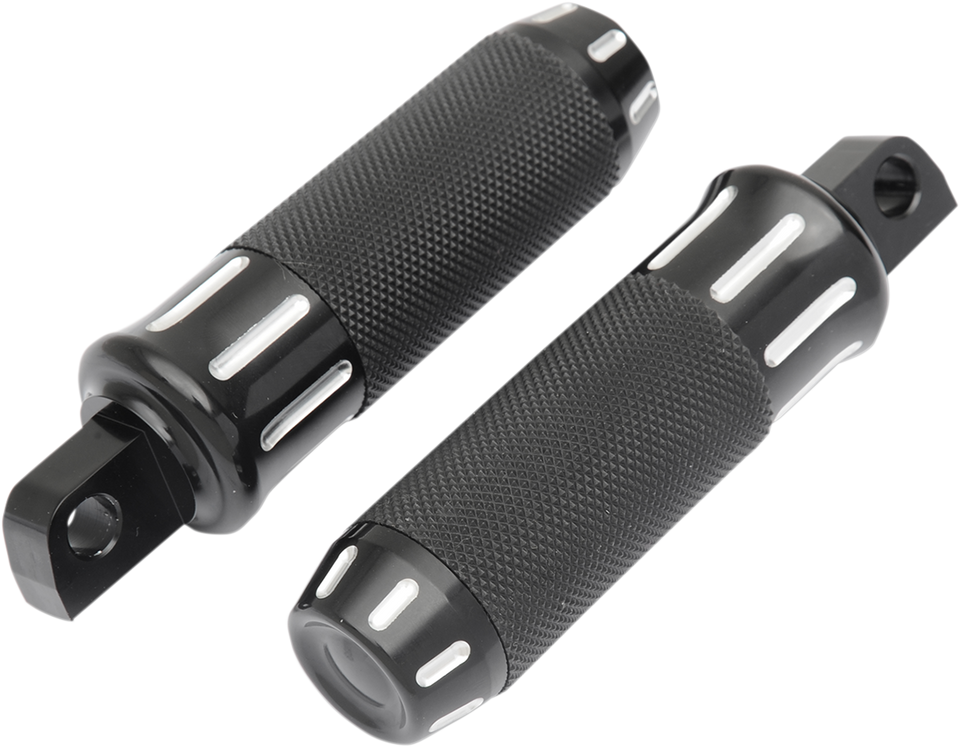 Custom Footpegs - Black Cut - Lutzka's Garage