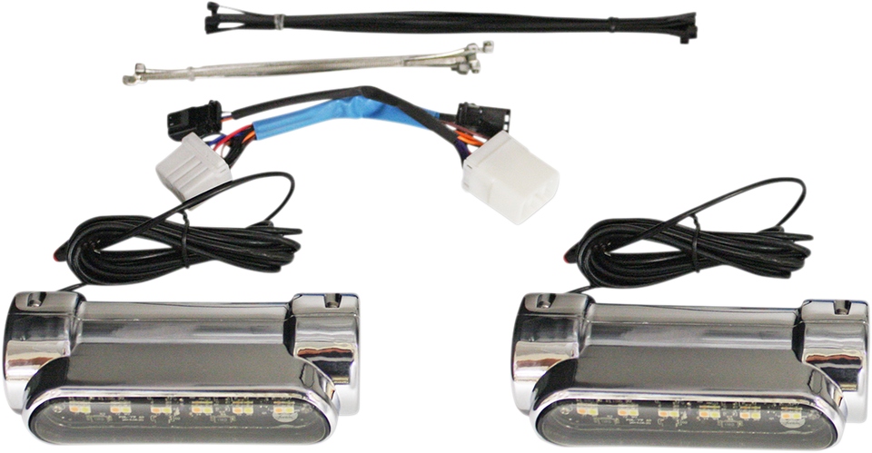 Engine Guard Light - 97-13 FLH - Chrome - Lutzka's Garage