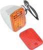 Rectangular Market Light - Single Filament - Amber/Red - Lutzka's Garage