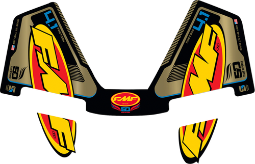 Exhaust Replacement Decal - RCT Wrap - 50th Gold - Factory 4.1