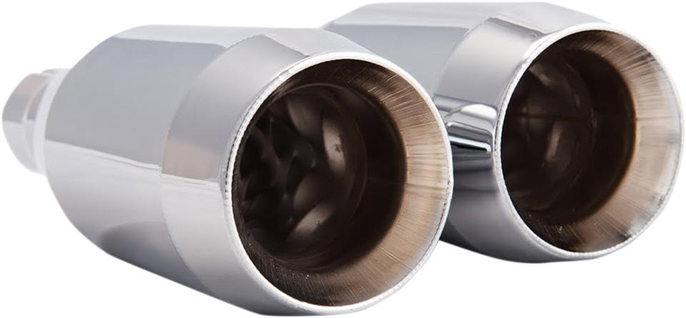 Slip-On Mufflers - Chrome - Lutzka's Garage