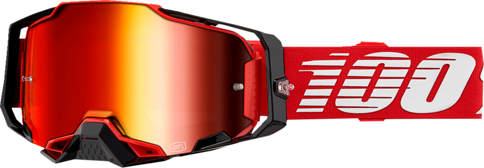 Armega Goggle - Red - Red Mirror - Lutzka's Garage