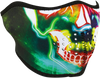 Half Mask Neon Skull