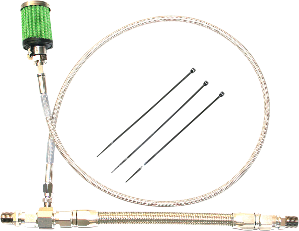 Oil Tank Breather Kit - Stainless - 02-06