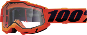 Accuri 2 Enduro MTB Goggles - Neon Orange - Clear - Lutzka's Garage