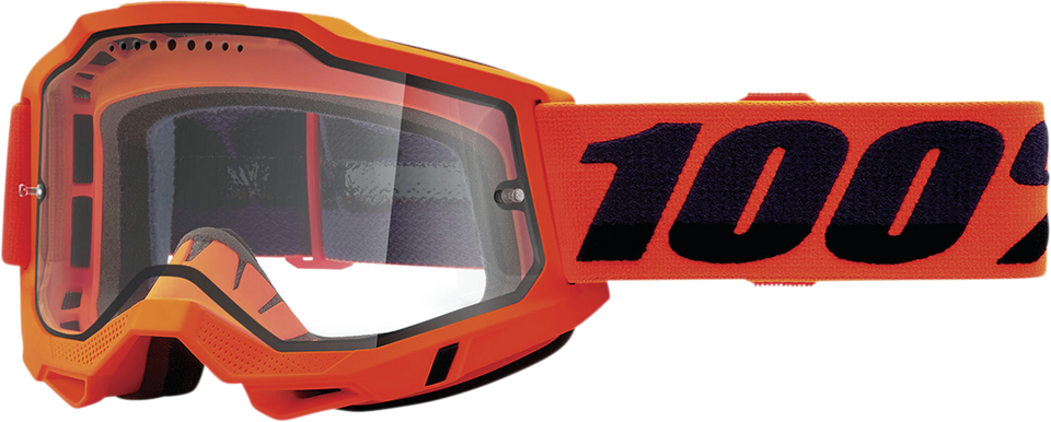 Accuri 2 Enduro MTB Goggles - Neon Orange - Clear - Lutzka's Garage