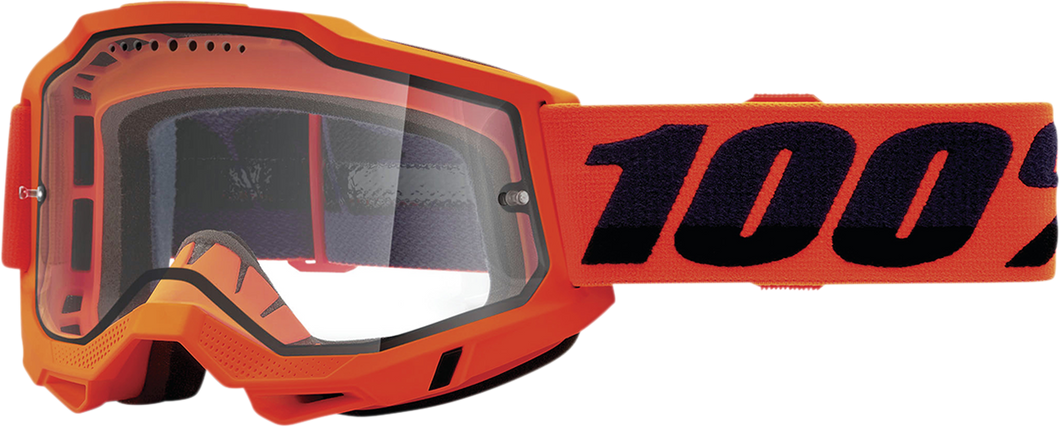 Accuri 2 Enduro MTB Goggles - Neon Orange - Clear - Lutzka's Garage