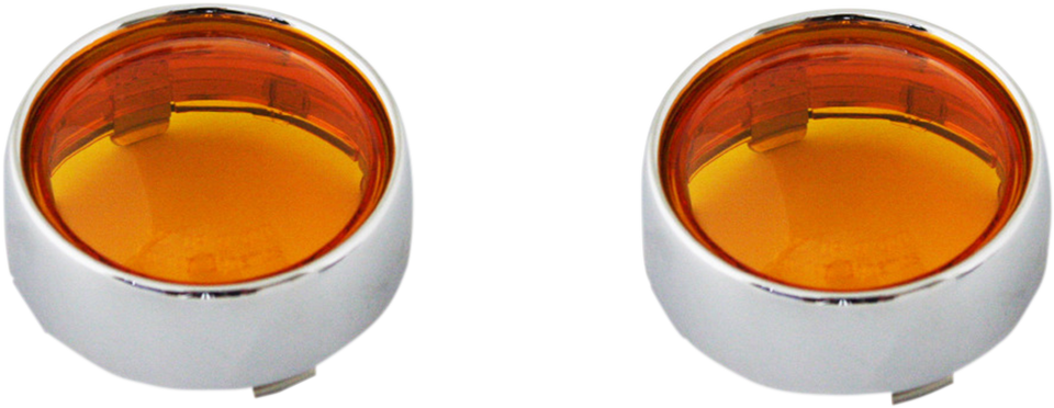 Bullet Signal Lenses - Chrome/Amber - Lutzka's Garage