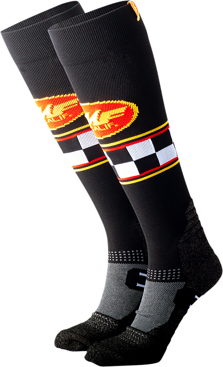 Riding Last Lap Socks - Black - One Size - Lutzka's Garage