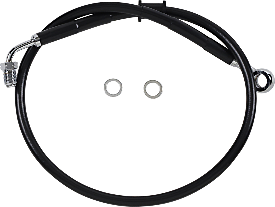 Brake Line - Softail 18+ - Black - Lutzka's Garage