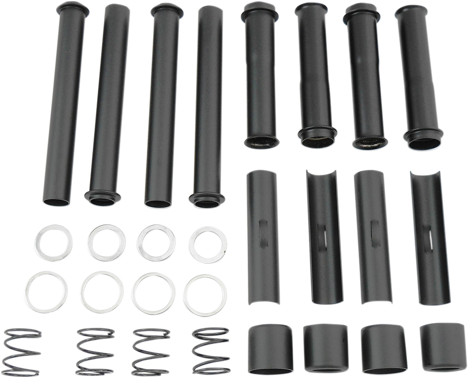 Pushrod Tube Kit - Black - Big Twin - Lutzka's Garage