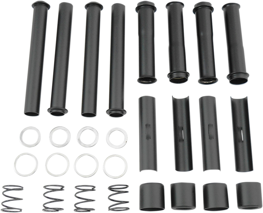 Pushrod Tube Kit - Black - Big Twin - Lutzka's Garage