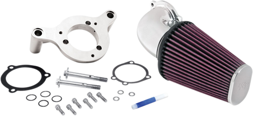 Aircharger® Intake System with Mandrel-Bent Aluminum Intake Tube Kit - Bright Chrome