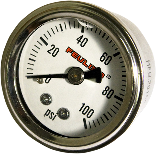 Oil Pressure Gauge - Back Port - White Face - Lutzka's Garage