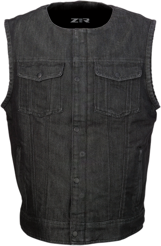 Ganja Denim Vest - Black - Small - Lutzka's Garage