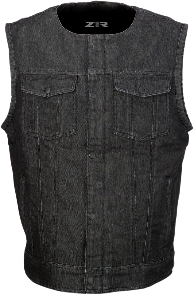 Ganja Denim Vest - Black - Small - Lutzka's Garage