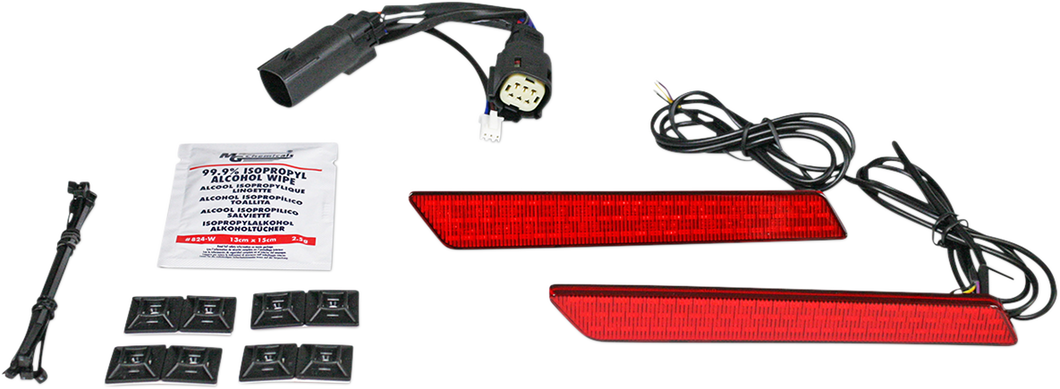 Saddlebag Latch Lights - SS6 - Red - Lutzka's Garage