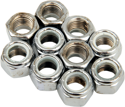 7/16-20 Chrome Nylon Nut
